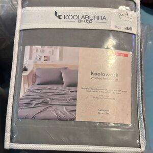Koolaburra by UGG Soft Gray Queen Sheet Set